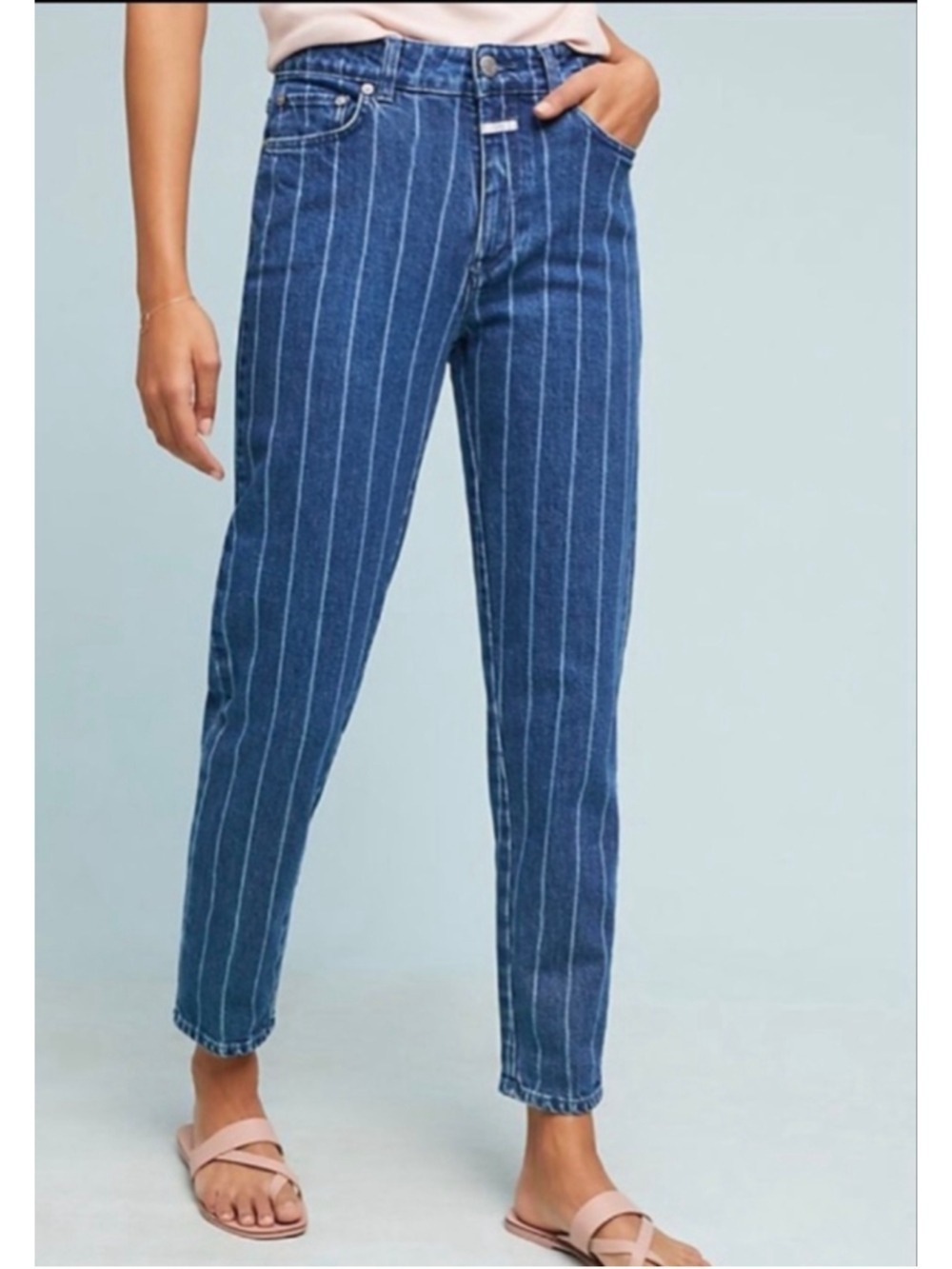 CLOSED Day Jean Striped Laser (Sz 26)